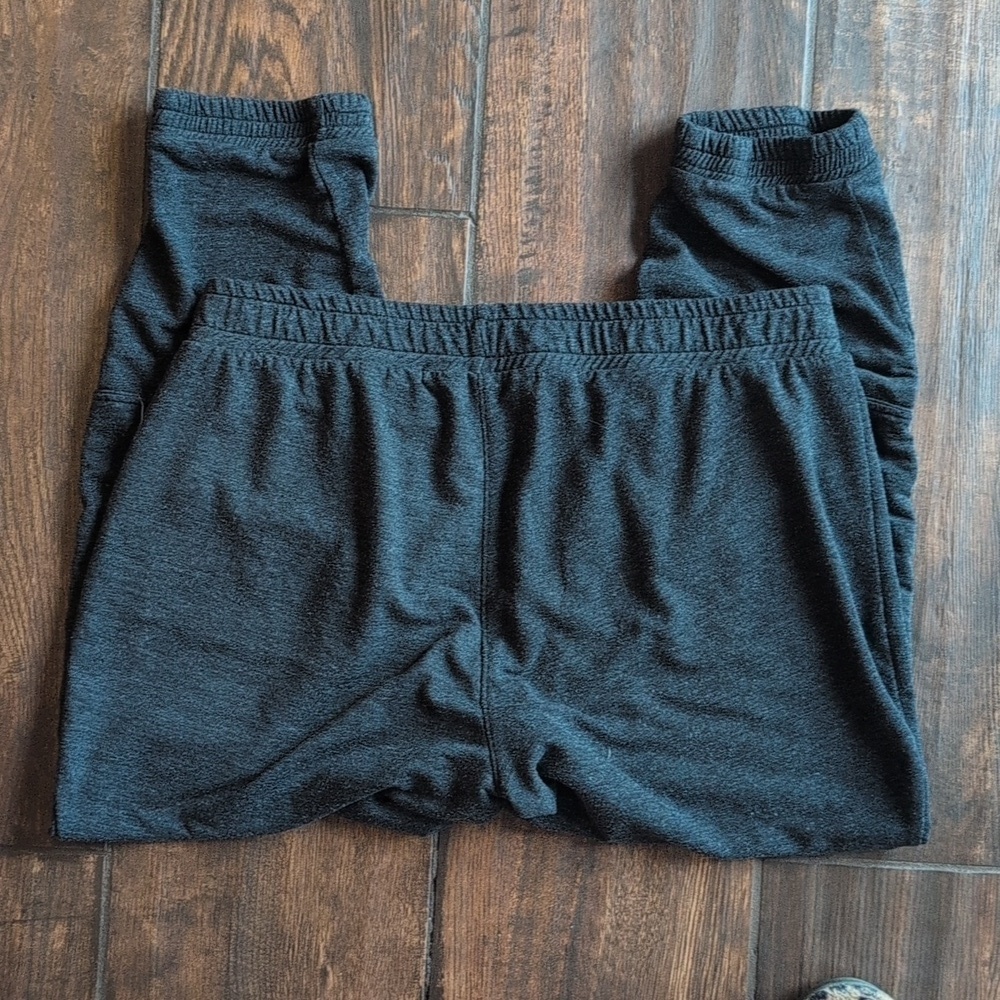 Michael Stars Charcoal Gray Jogger Sweatpants Zip Pockets - Women's Large - Picture 4 of 6
